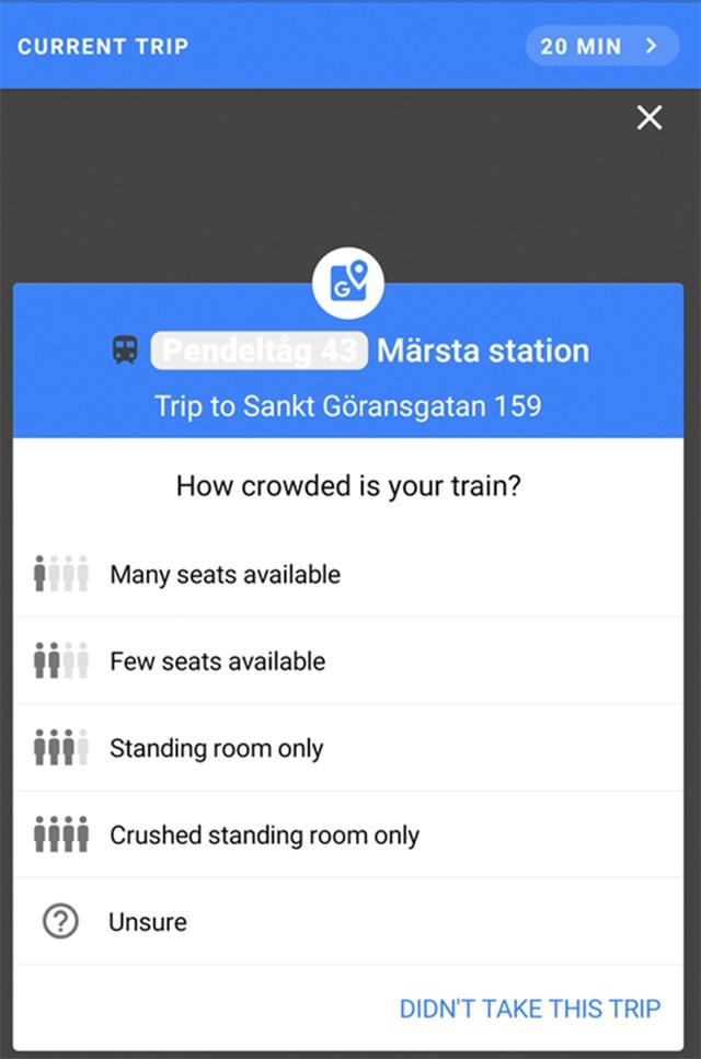Google Maps podría decirte qué tan lleno va el metro