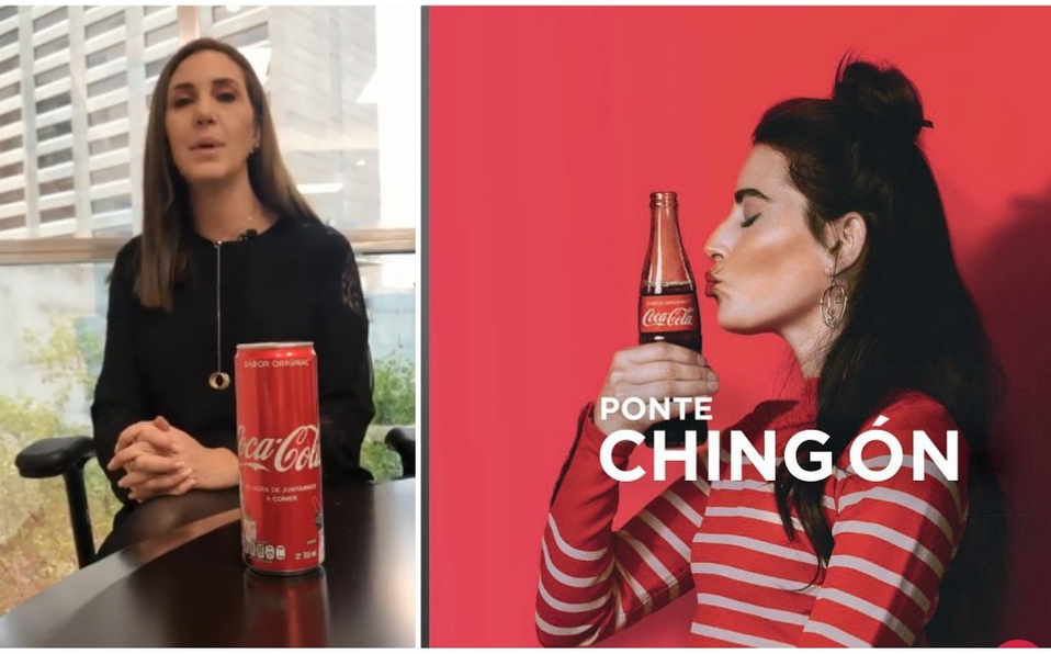 Lady Coca Cola, la mujer molesta con la publicidad con groserías