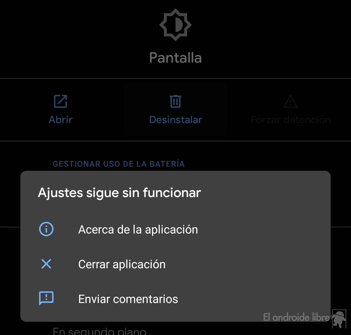 Un error en Android 10 permite “desinstalar” la pantalla 2