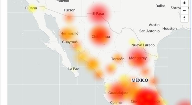 Usuarios reportan fallas en la red de Telcel a lo largo de México 2