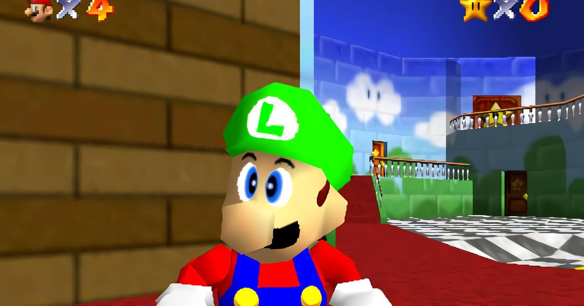 Luigi sí iba a ser un personaje jugable en Super Mario 64
