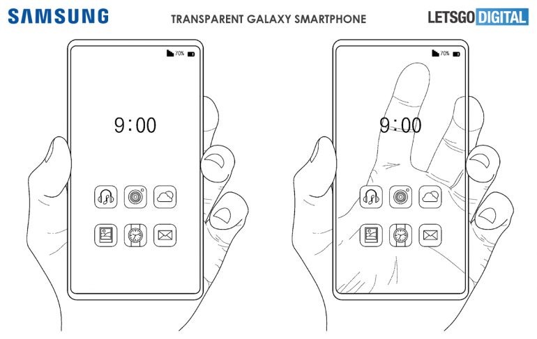 Samsung busca desarrollar smartphones transparentes