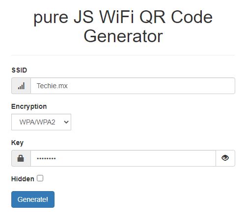 Crea un código QR para compartir tu contraseña del WiFi rápidamente